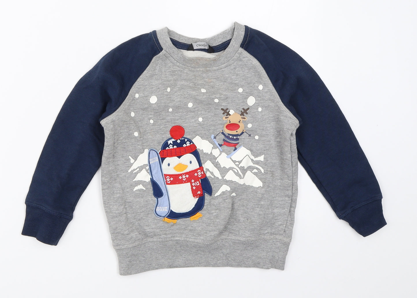 George Boys Grey   Pullover Sweatshirt Size 2-3 Years