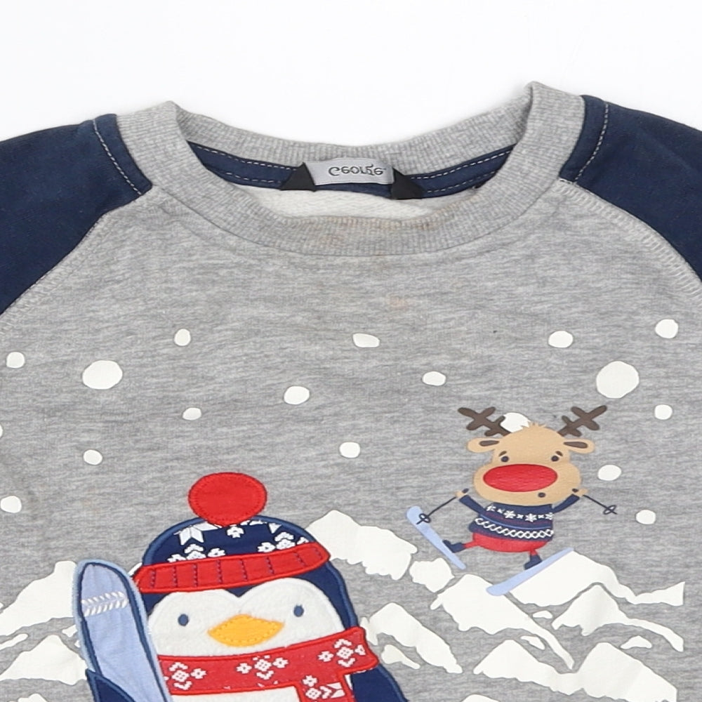 George Boys Grey   Pullover Sweatshirt Size 2-3 Years