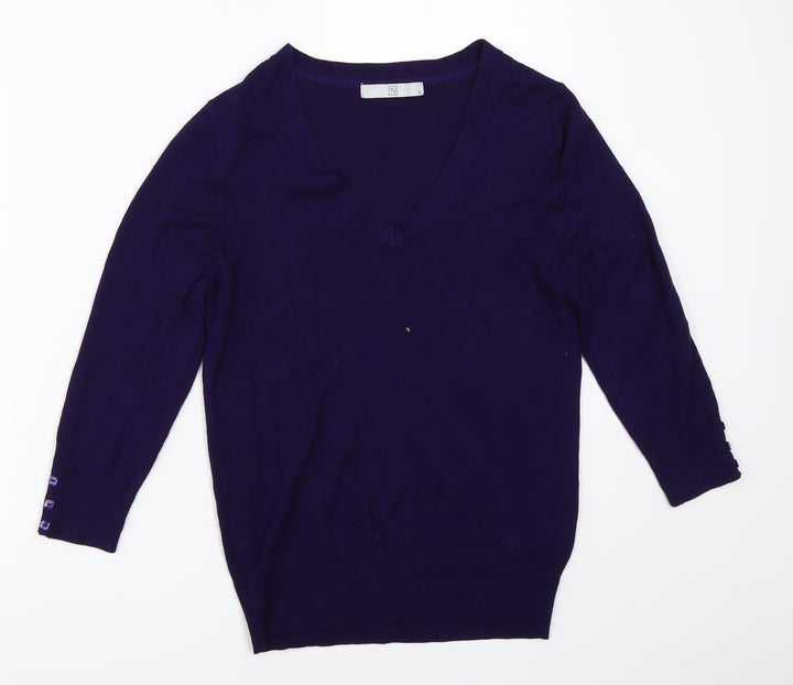 TU Womens Blue Pullover Jumper Size 8