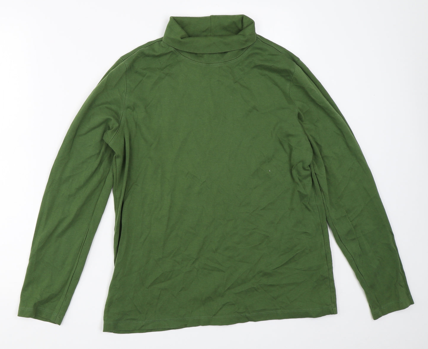 Lands' End Womens Green   Basic T-Shirt Size M