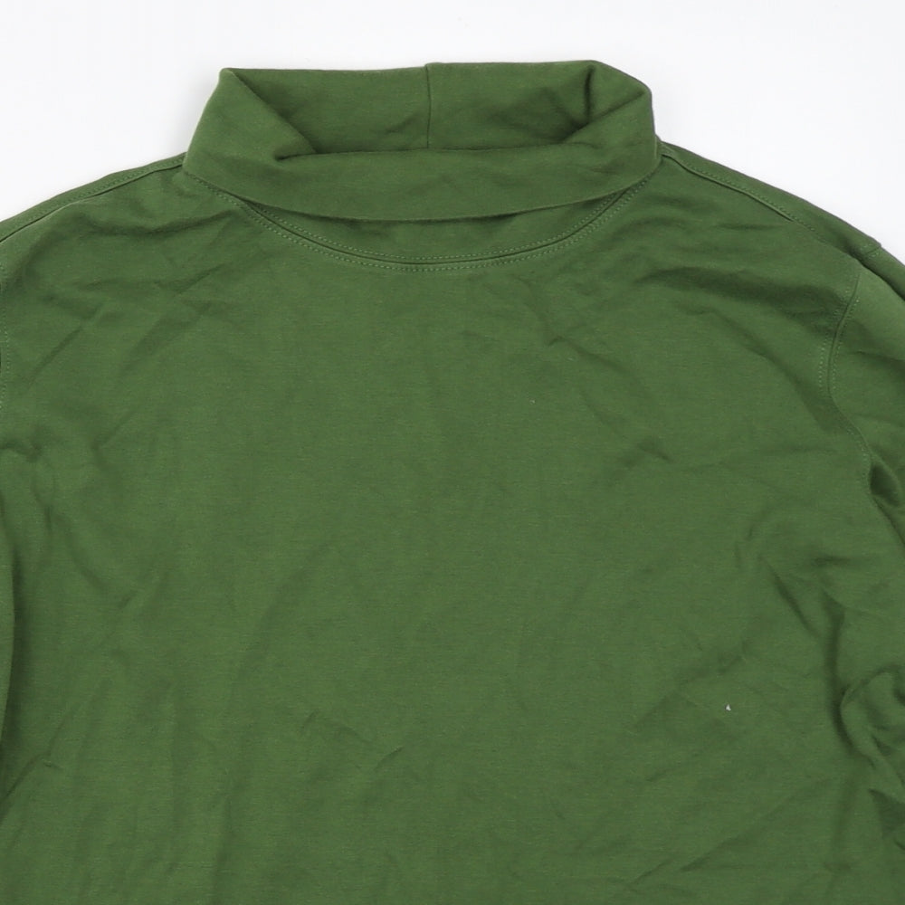 Lands' End Womens Green   Basic T-Shirt Size M