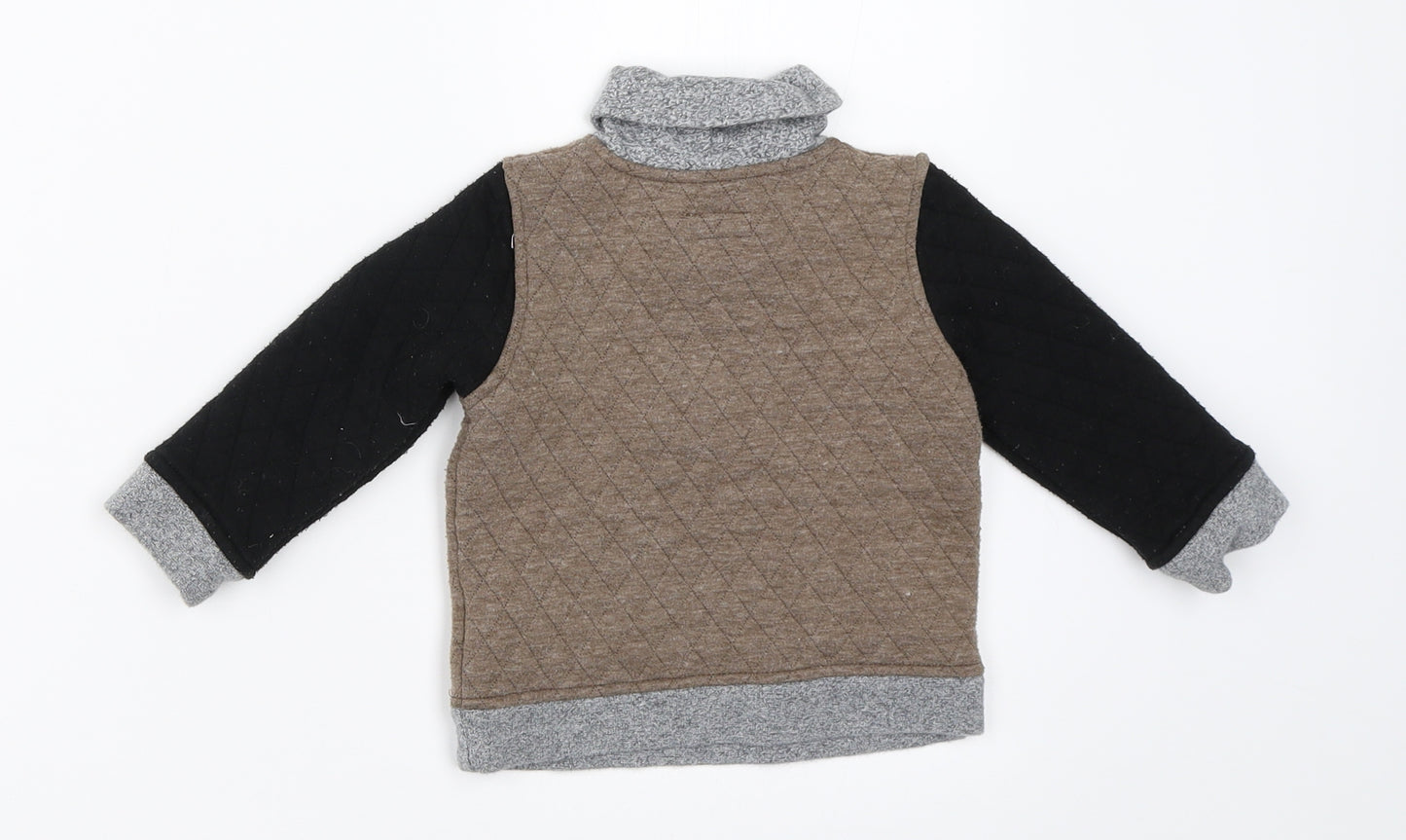 bows & arrows Boys Brown   Pullover Jumper Size 6-9 Months