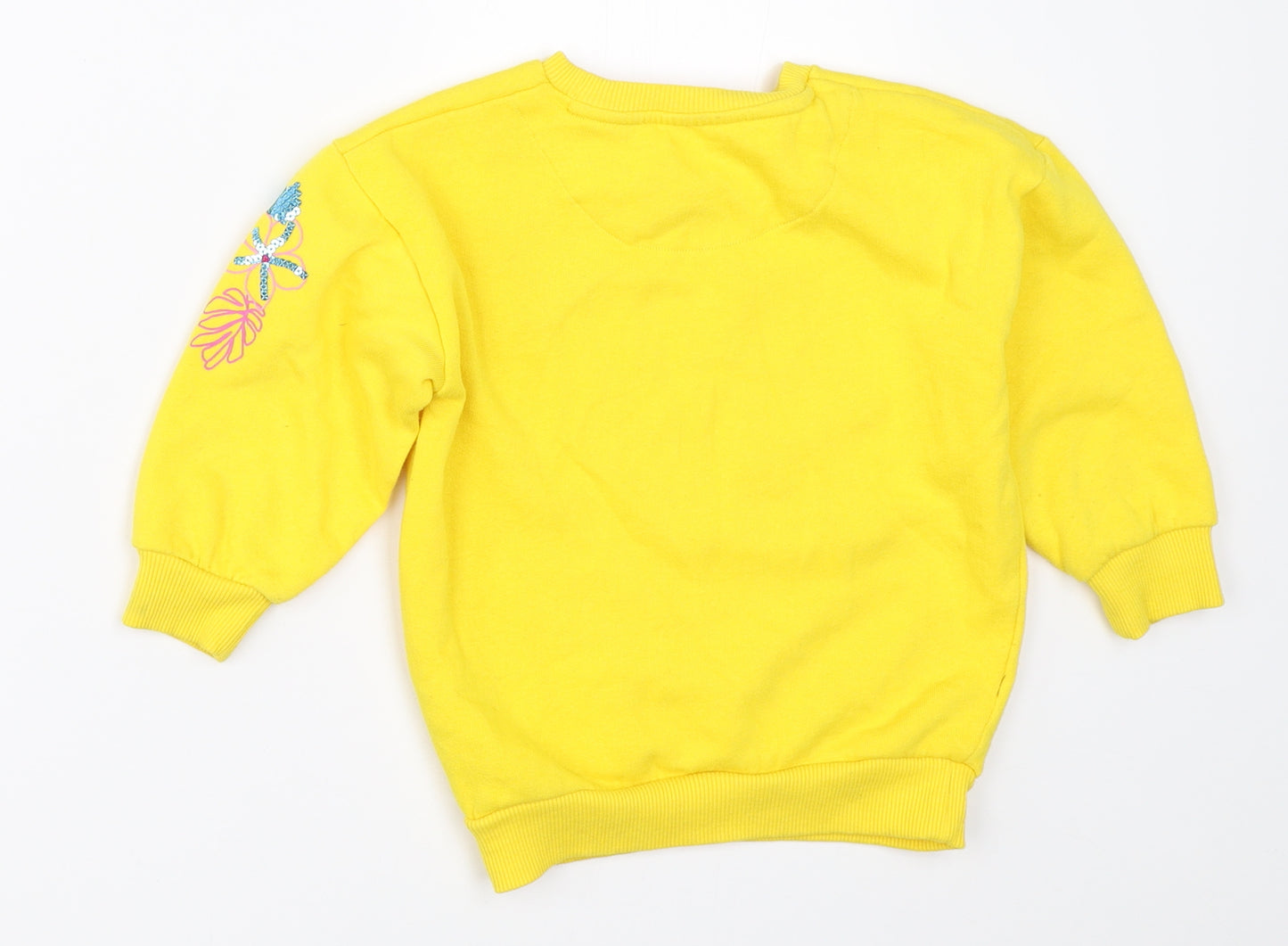 F&F Girls Yellow   Pullover Sweatshirt Size 3-4 Years