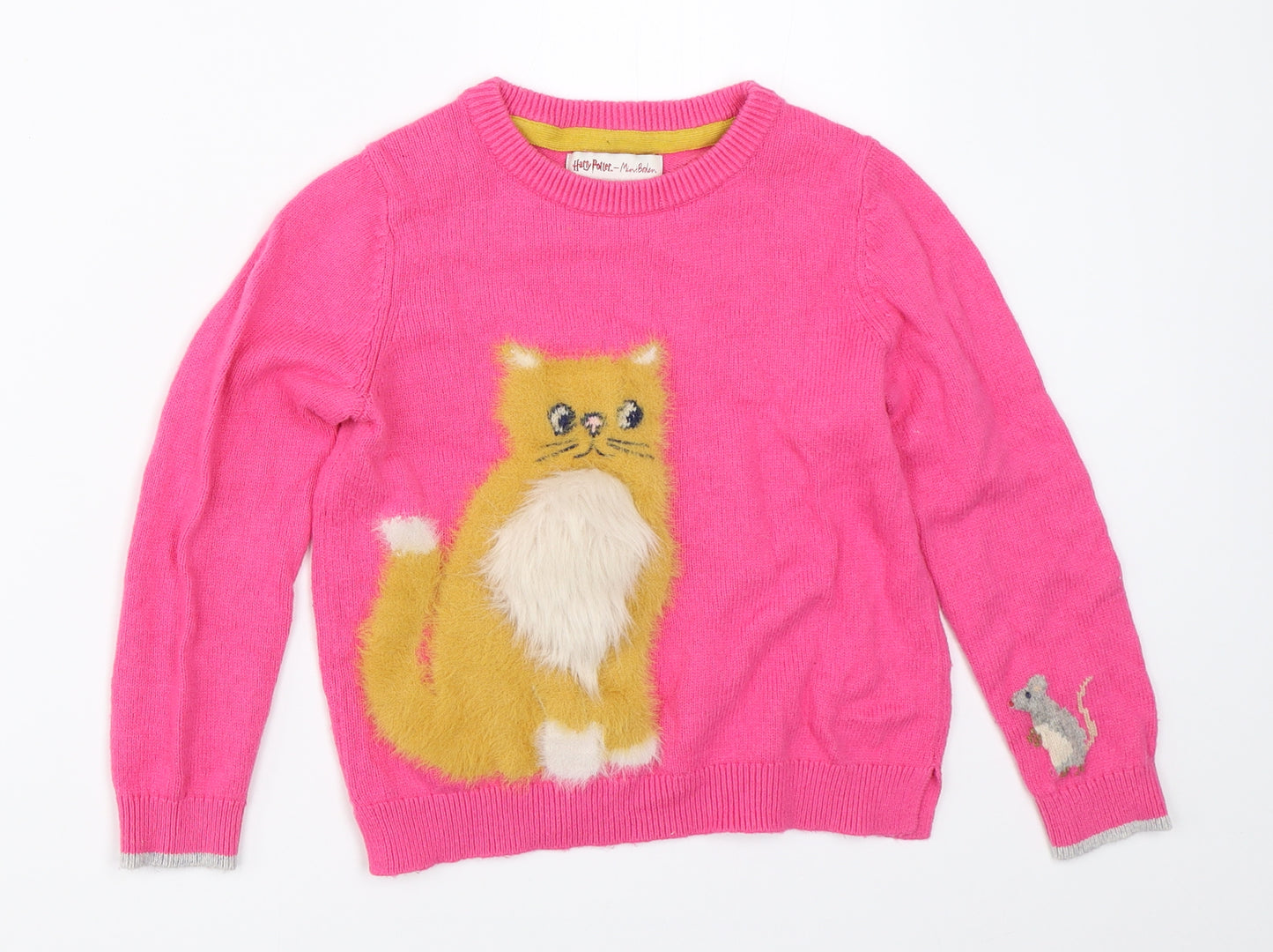 Mini Boden Girls Pink   Pullover Jumper Size 7-8 Years  - harry potter