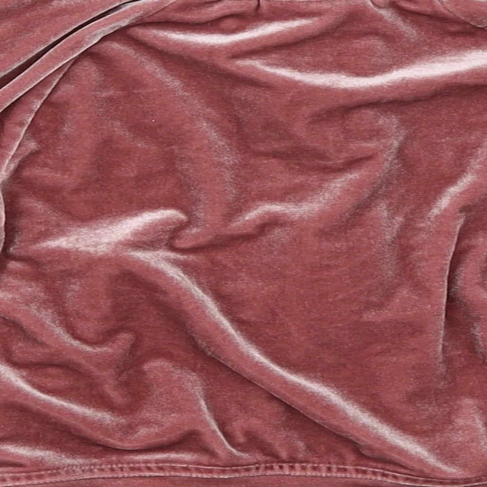 NEXT Girls Pink  Velour Jacket  Size 12-18 Months