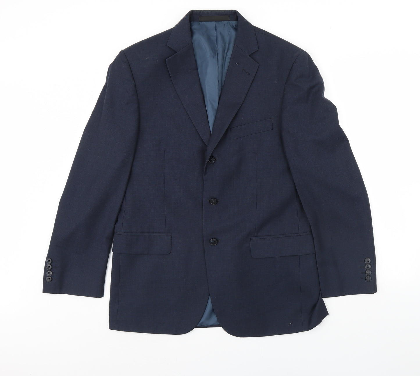 m&s Mens Black   Jacket Blazer Size 42  - Shoulder Pads