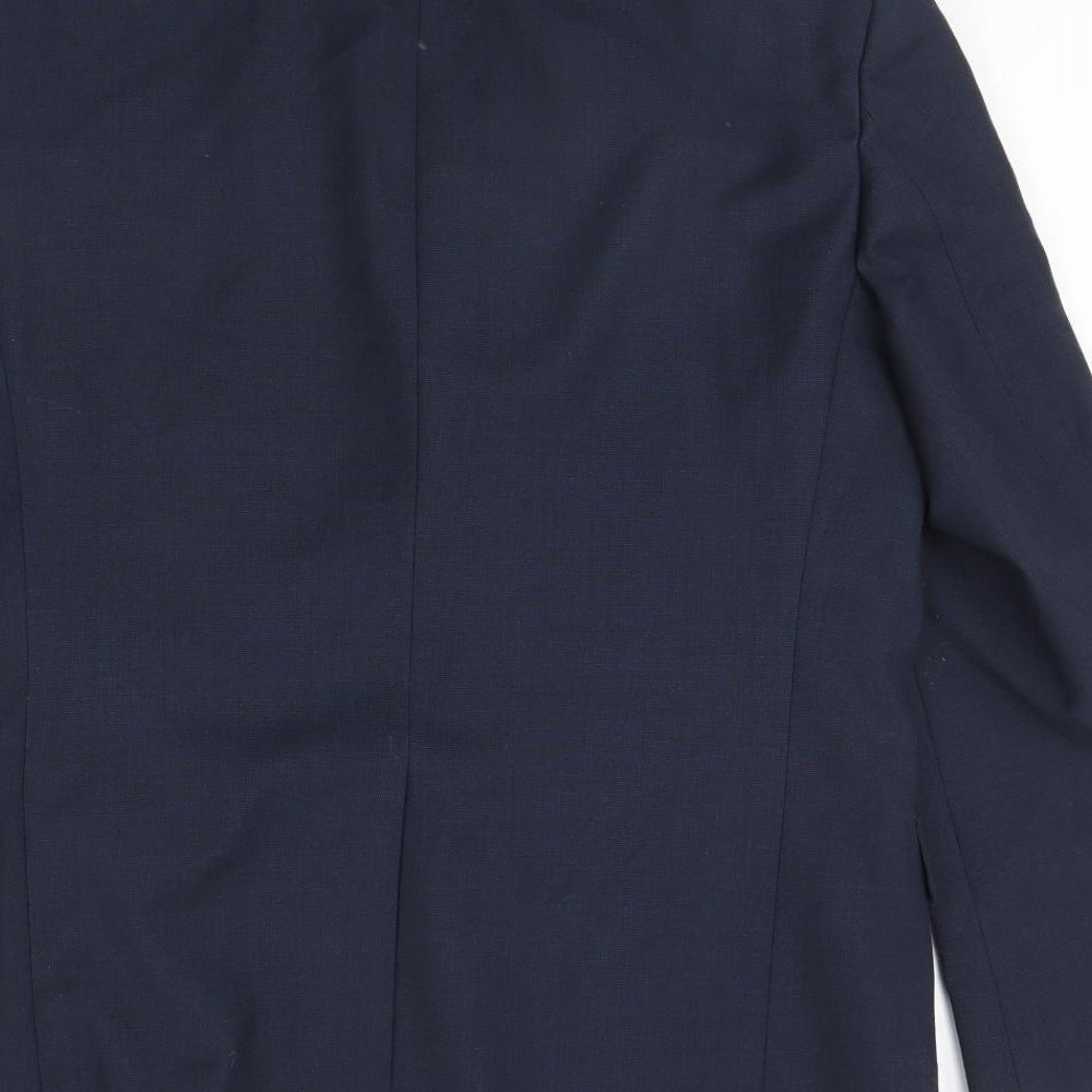 m&s Mens Black   Jacket Blazer Size 42  - Shoulder Pads