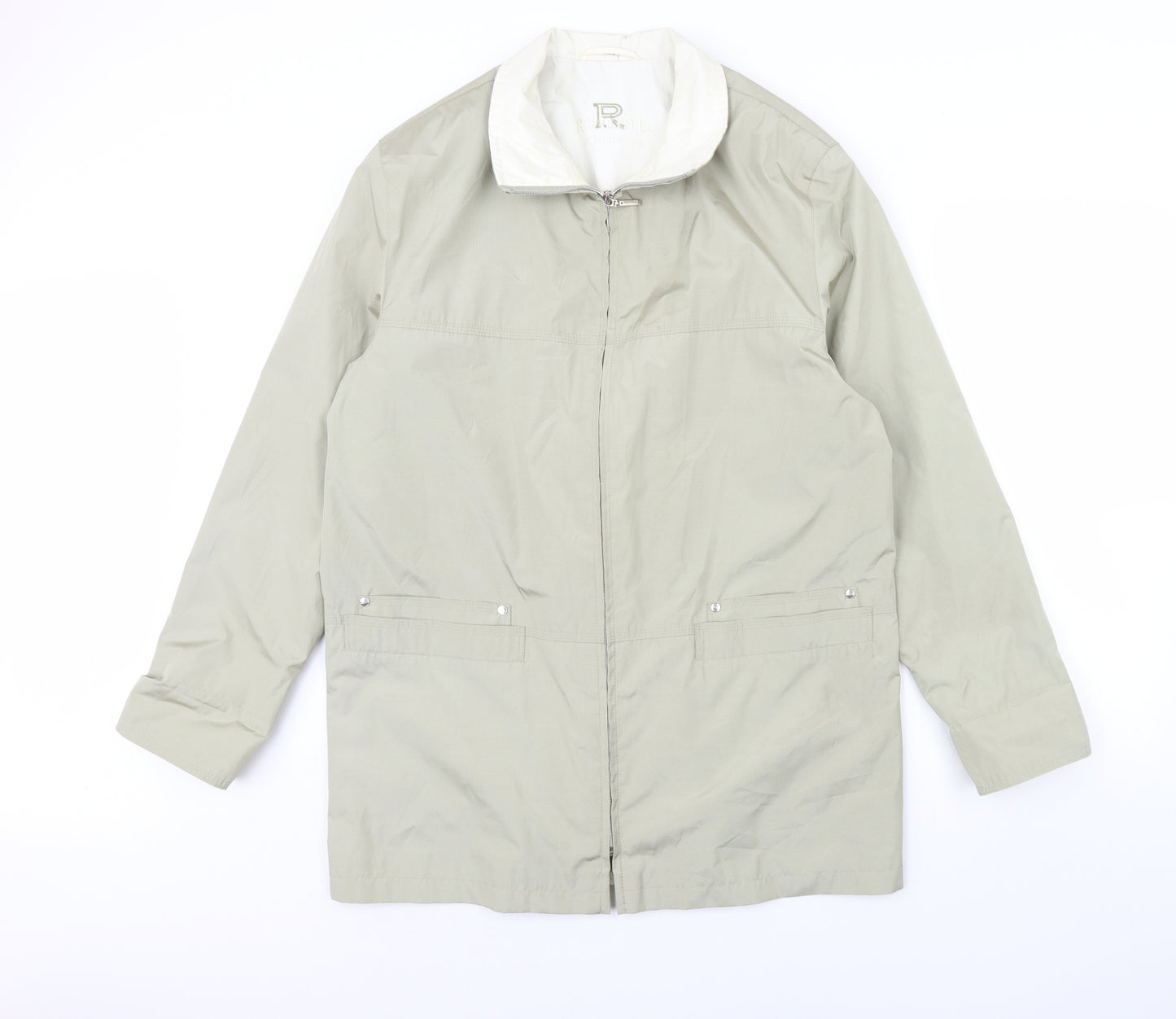 Roman Mens Green   Rain Coat Coat Size M