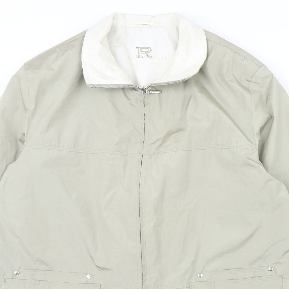 Roman Mens Green   Rain Coat Coat Size M