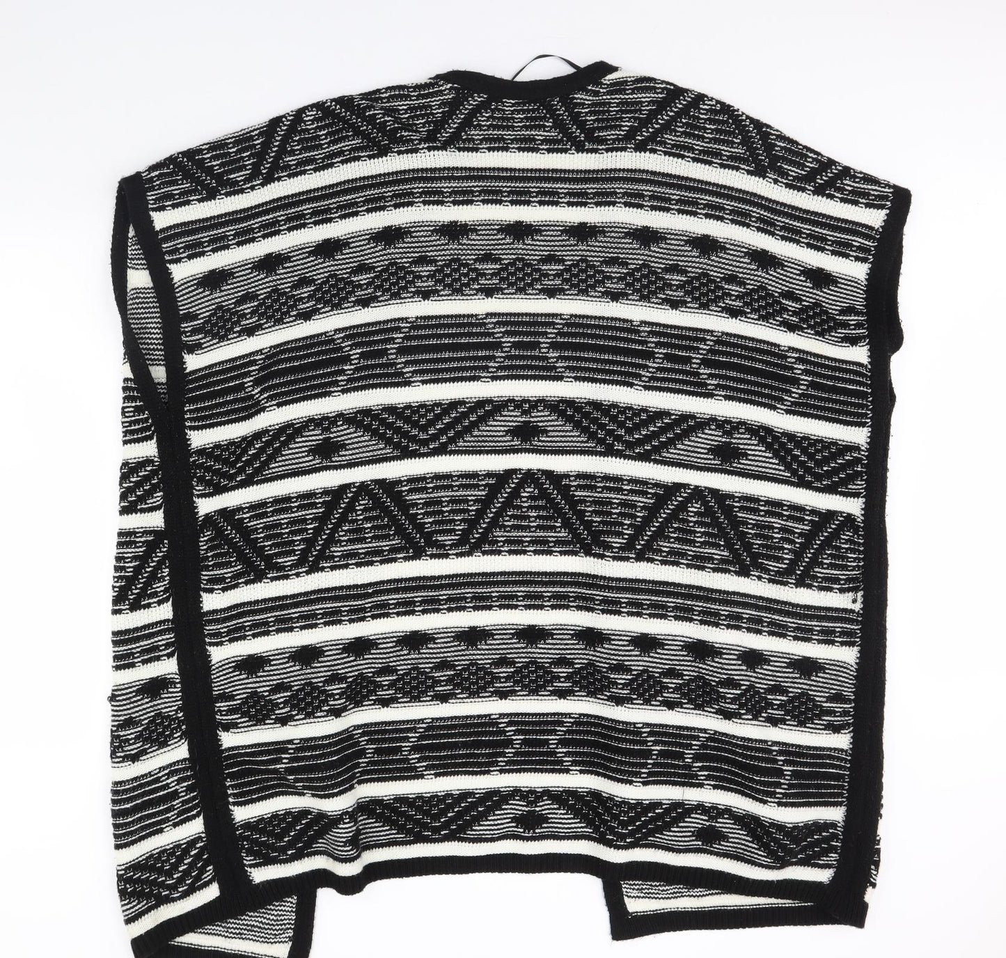 Atmosphere Womens Black Striped  Gilet Jacket Size 18