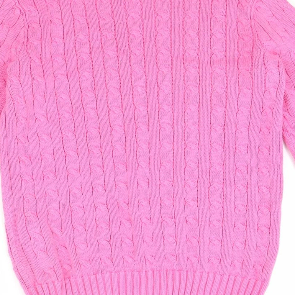 Ralph Lauren Womens Pink   Pullover Jumper Size M