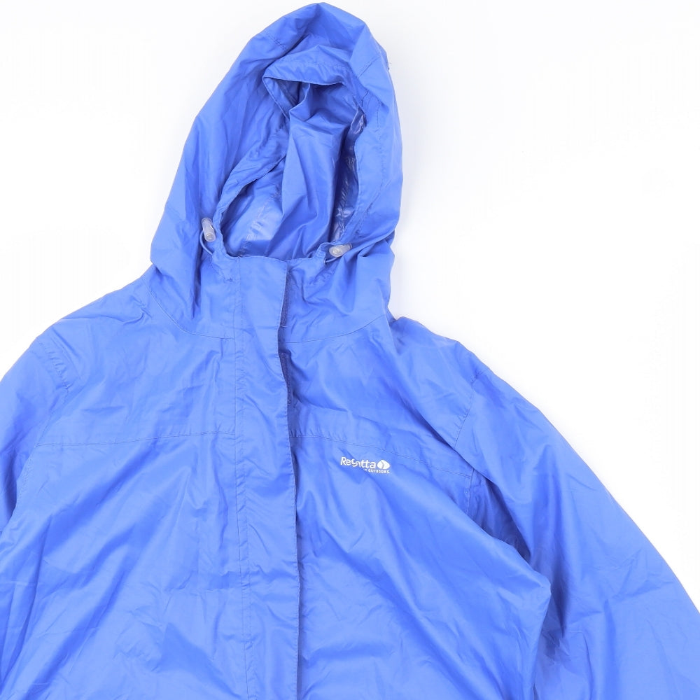 Regatta Womens Blue   Rain Coat Coat Size 14