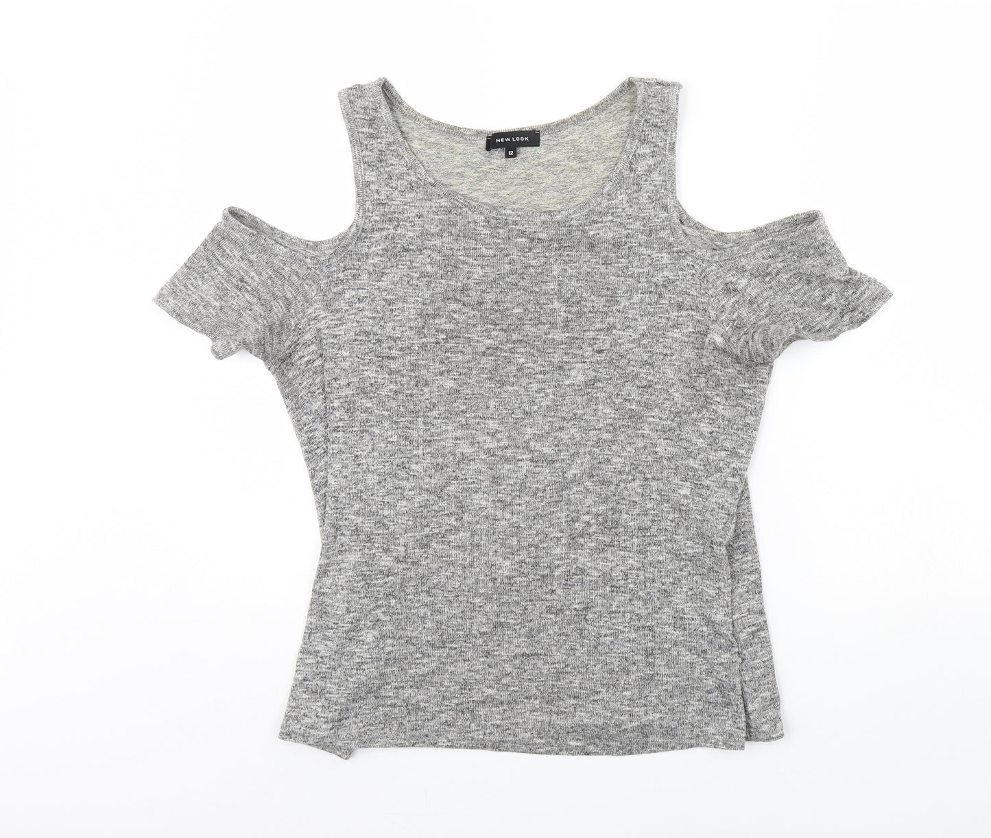 New Look Womens Grey   Basic Blouse Size 12