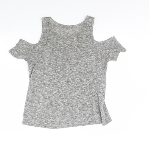New Look Womens Grey   Basic Blouse Size 12