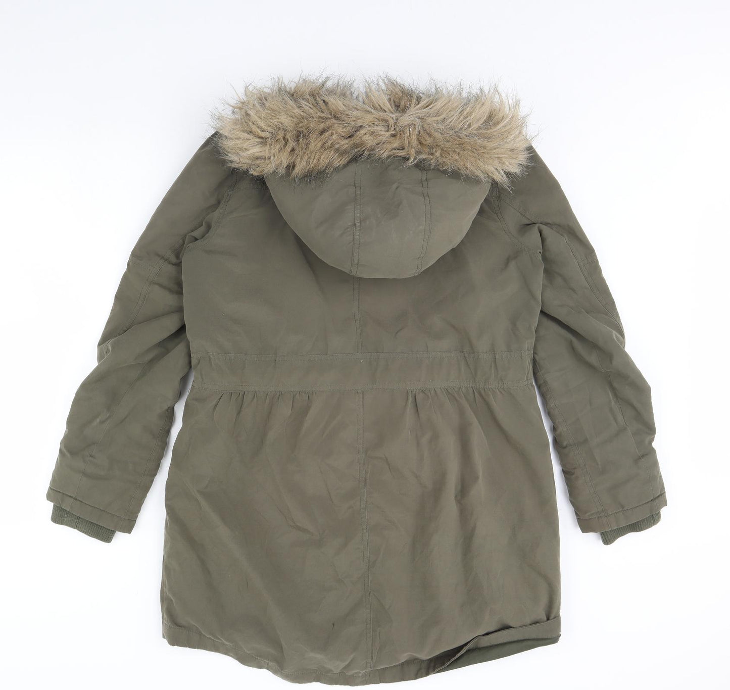 Oasis Womens Green   Rain Coat Coat Size M