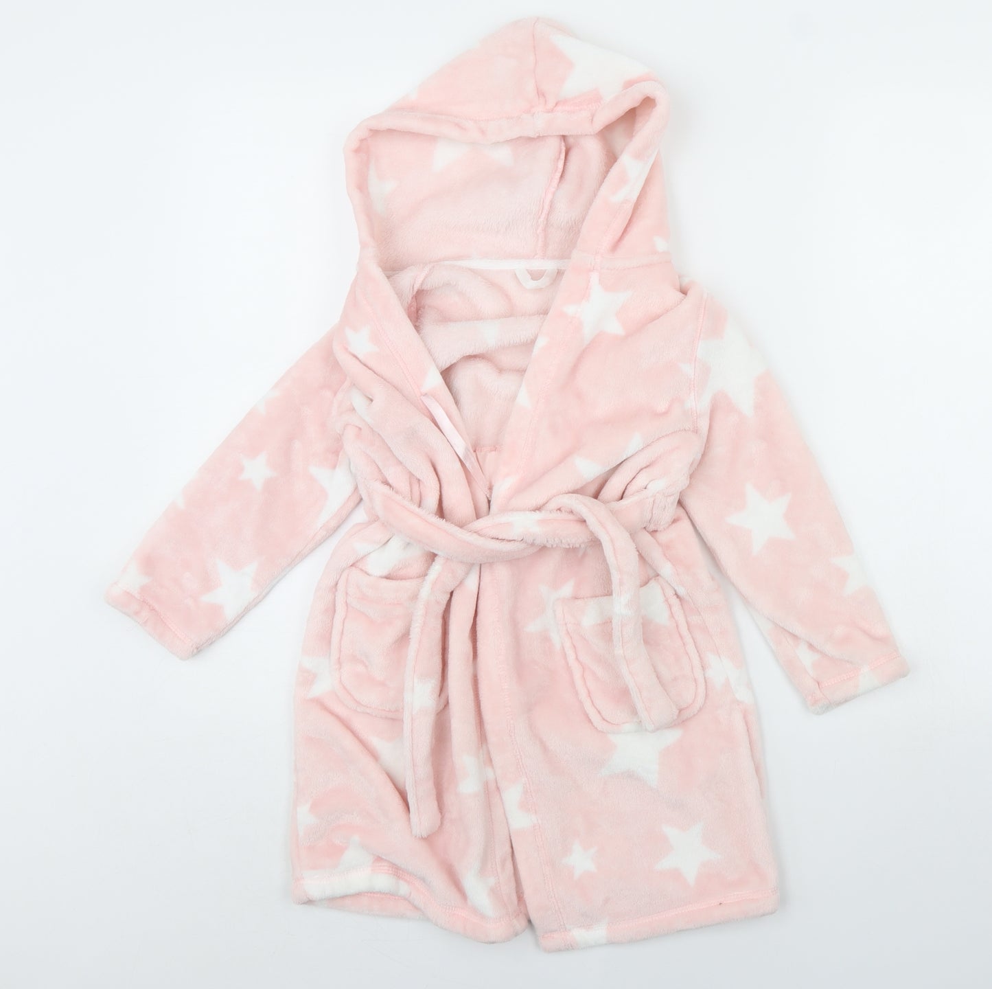 m&s Girls Pink Spotted  Cami Robe Size 5 Years