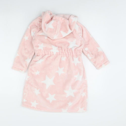 m&s Girls Pink Spotted  Cami Robe Size 5 Years