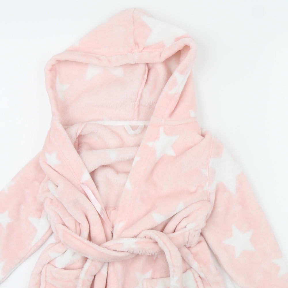m&s Girls Pink Spotted  Cami Robe Size 5 Years