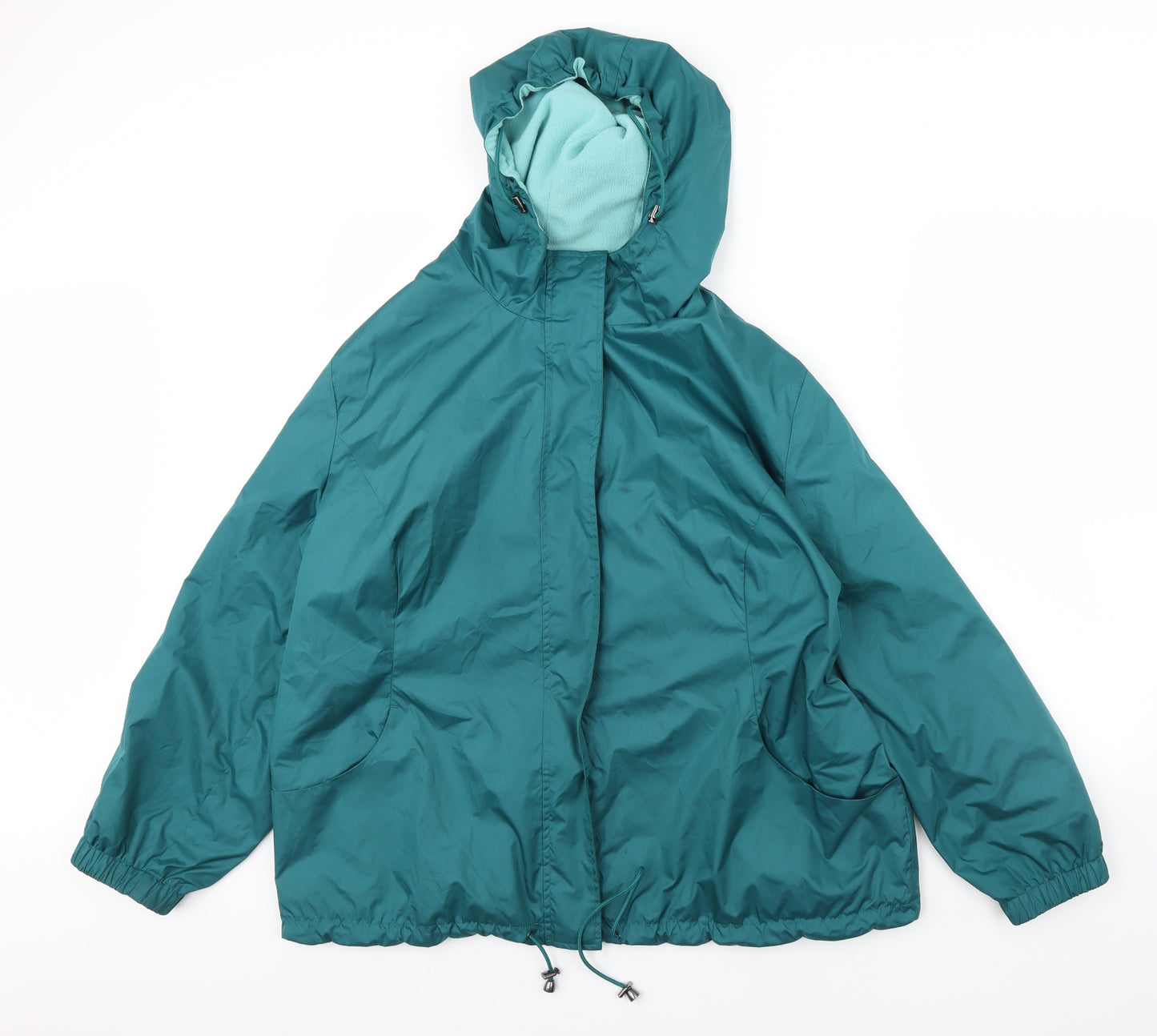 Preworn Womens Green   Rain Coat Coat Size 24