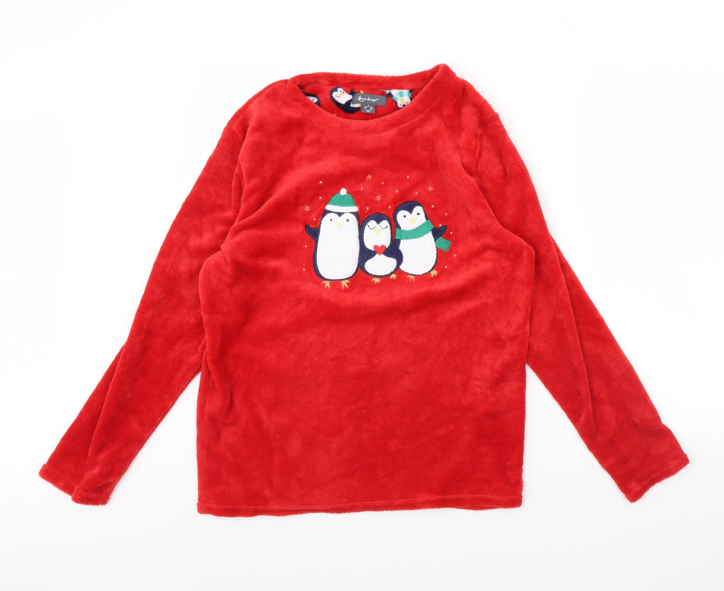 Love to lounge Womens Red Solid  Cami Pyjama Top Size M  - Penguin