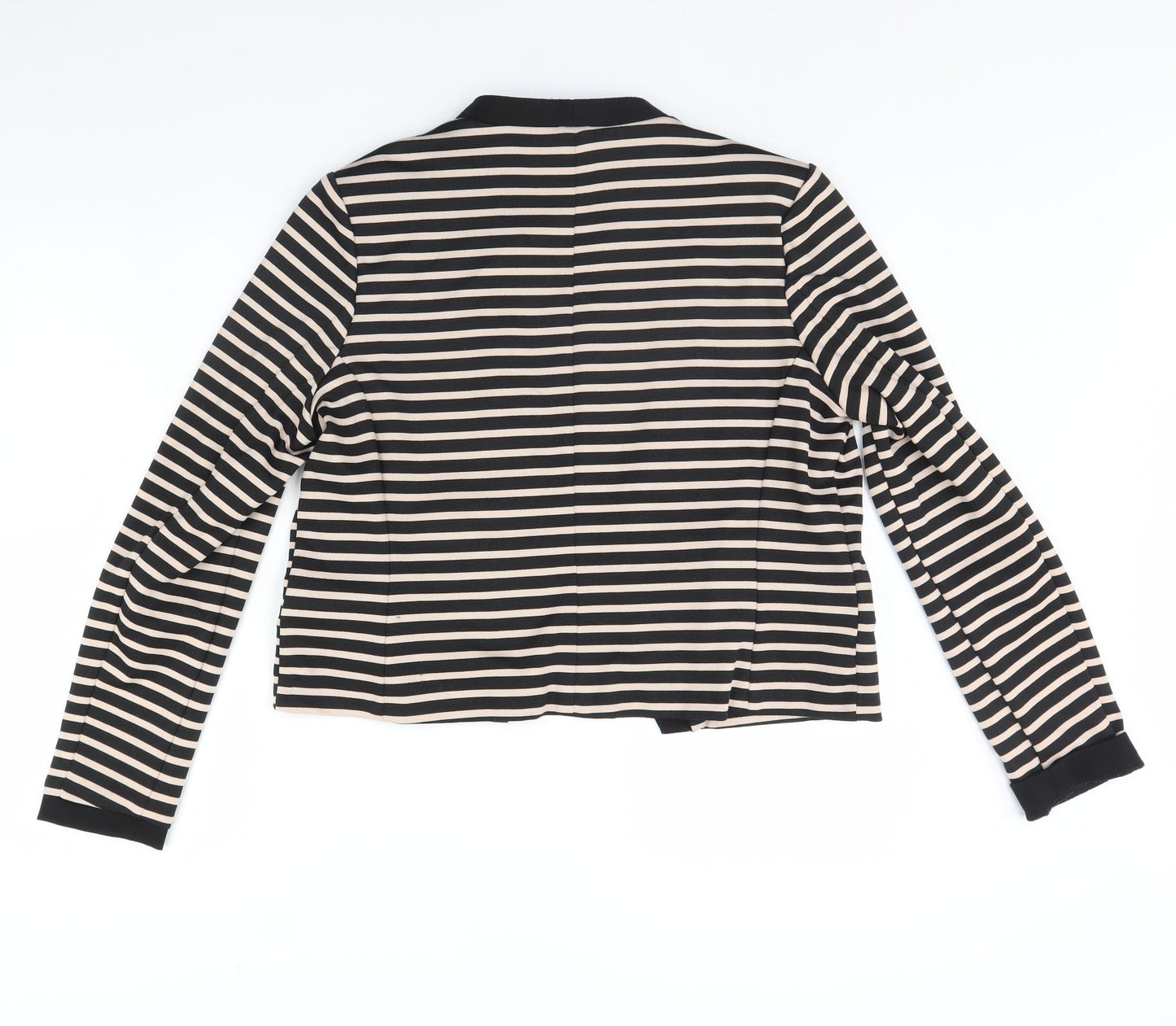 Dorothy Perkins Womens Black Striped  Jacket  Size 16  - Shoulder Pads
