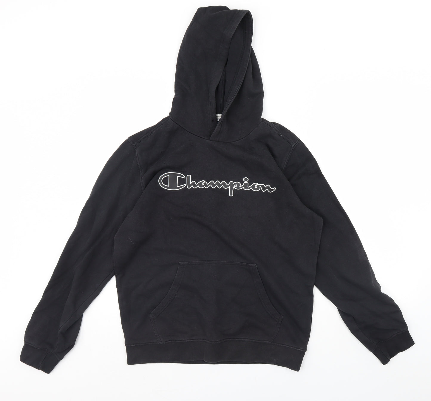 Champion Mens Black   Pullover Hoodie Size M