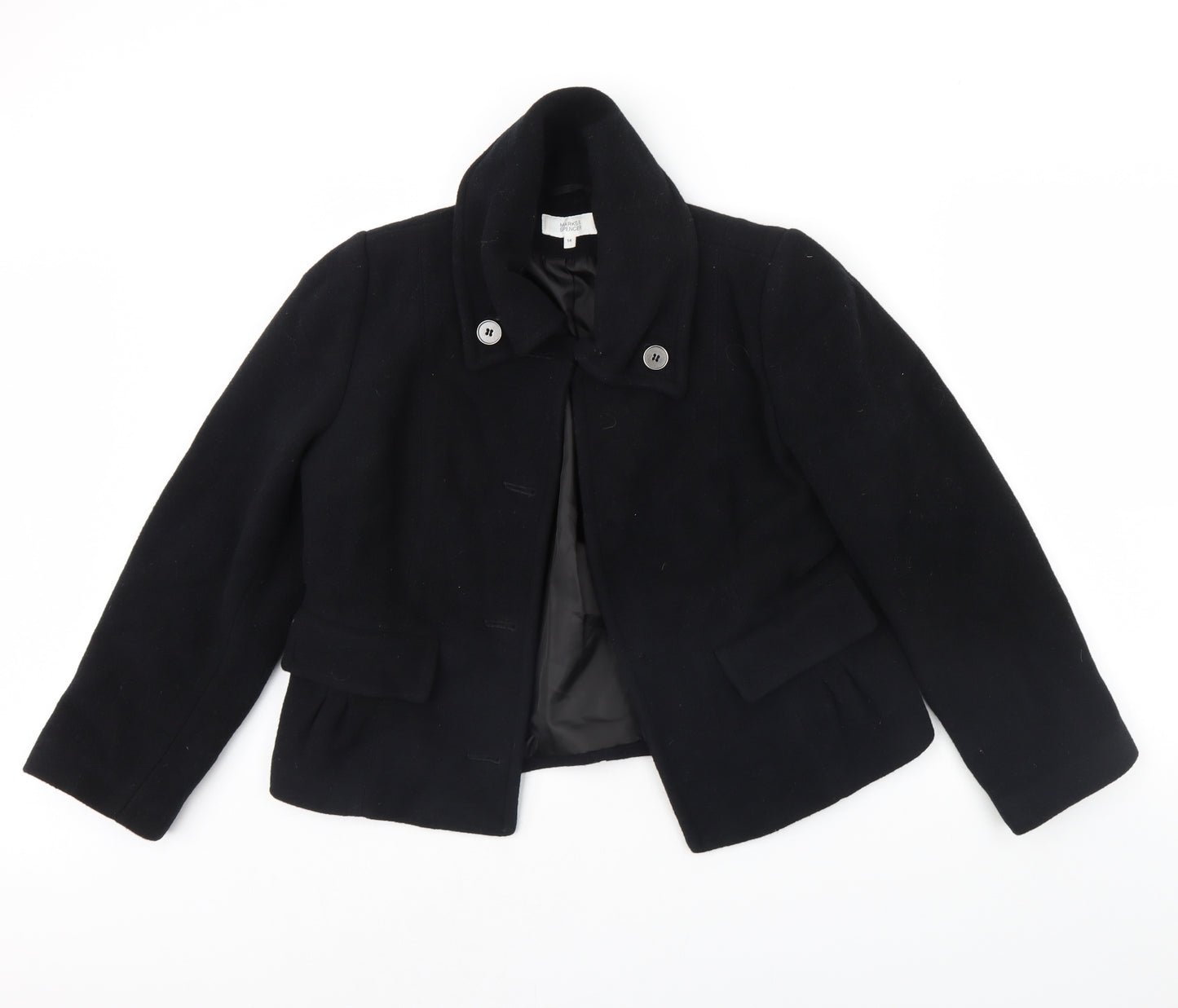 M&S Womens Black   Jacket  Size 14