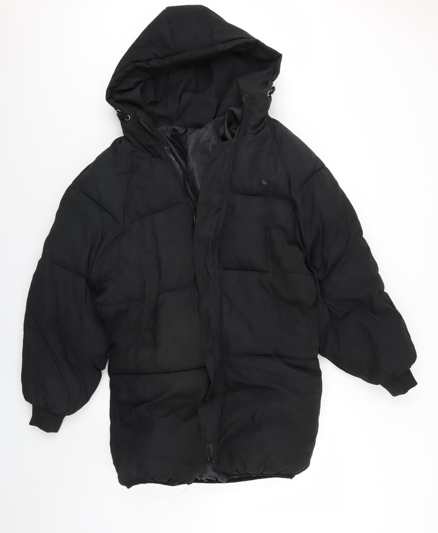 Fashion Womens Black   Overcoat Coat Size L