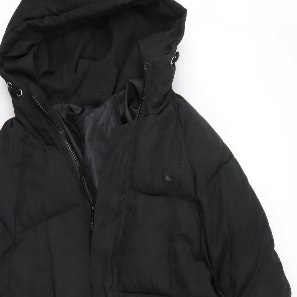 Fashion Womens Black   Overcoat Coat Size L