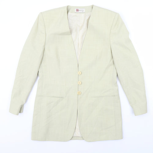 Bianca Womens Green   Jacket  Size 8  - Shoulder Pads