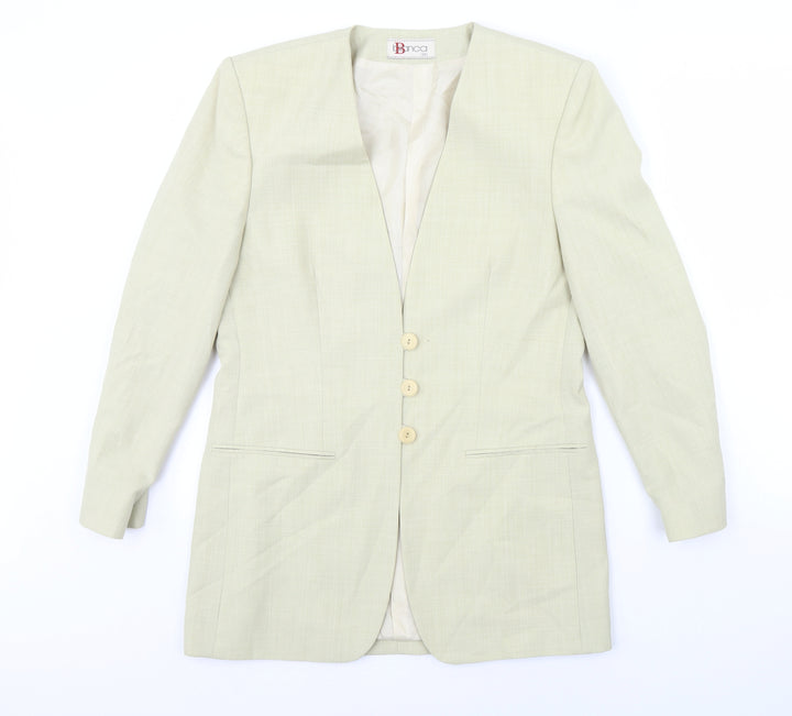 Bianca Womens Green   Jacket  Size 8  - Shoulder Pads