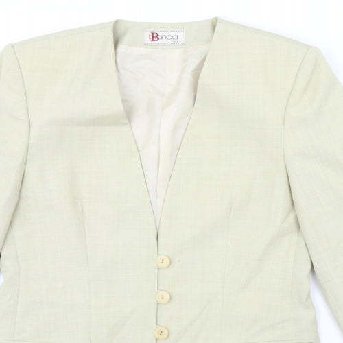 Bianca Womens Green   Jacket  Size 8  - Shoulder Pads