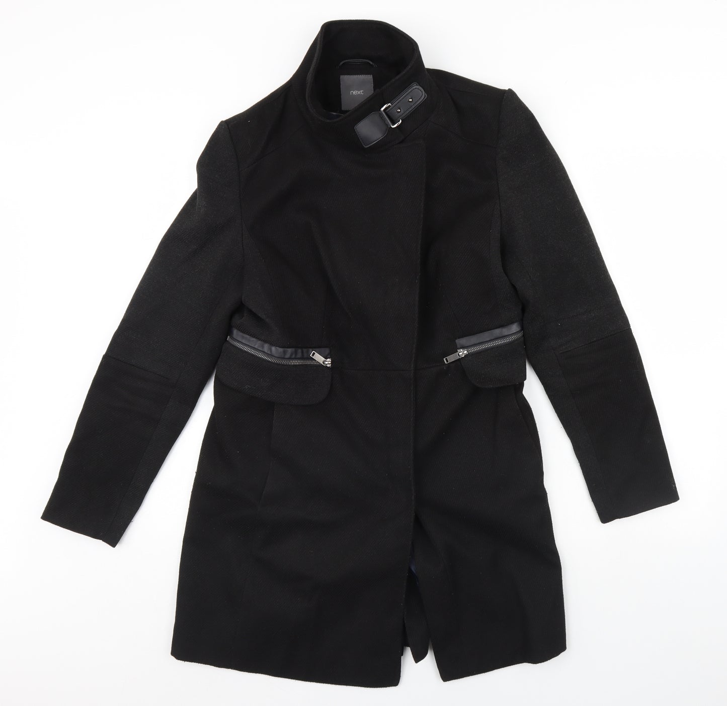 NEXT Womens Grey   Overcoat Coat Size 14