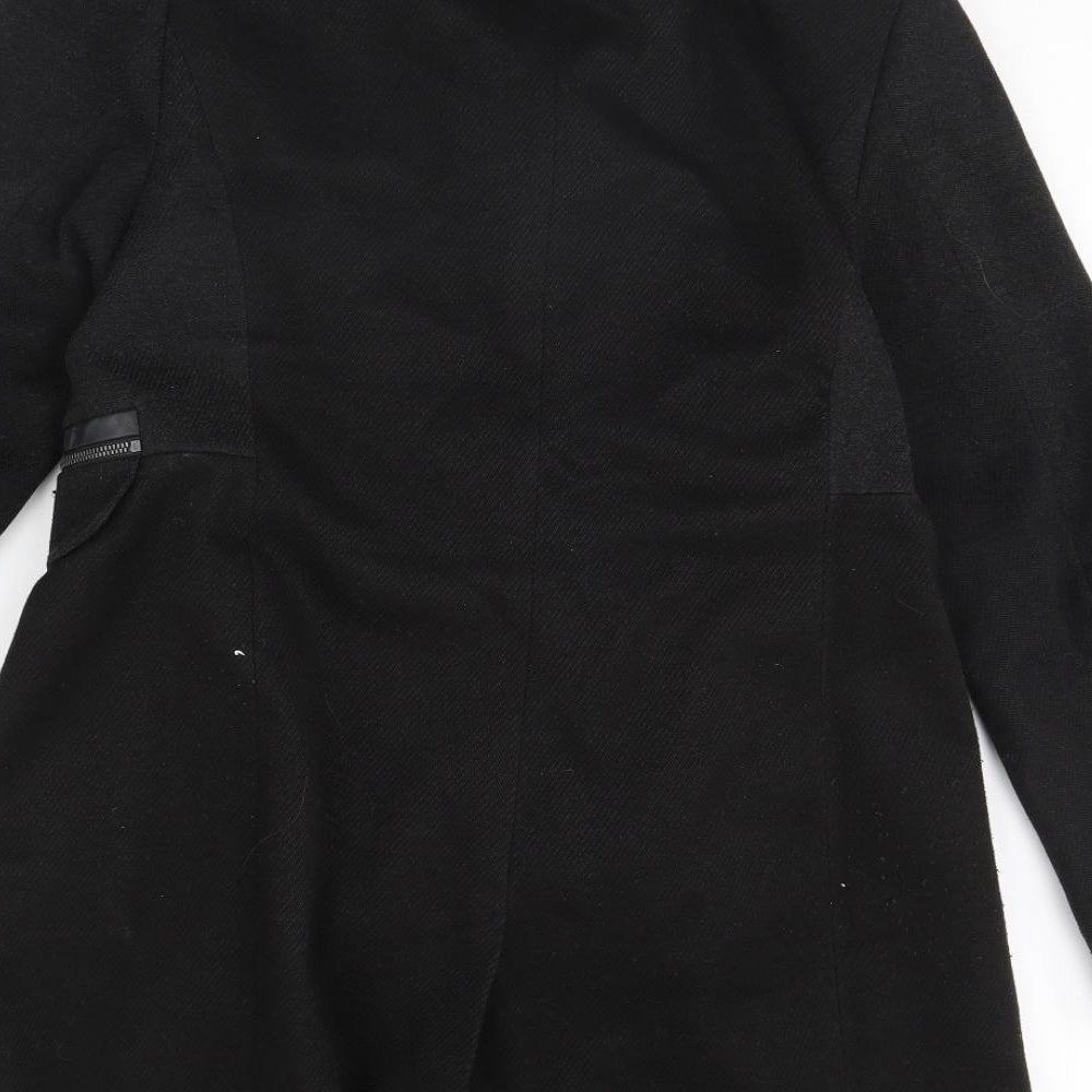 NEXT Womens Grey   Overcoat Coat Size 14