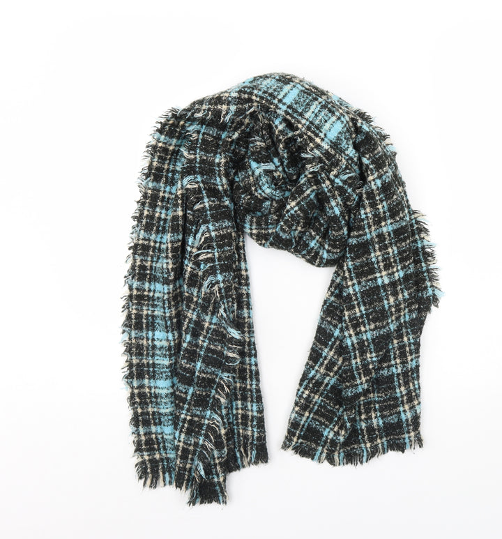 Preworn Womens Black Check Scarf