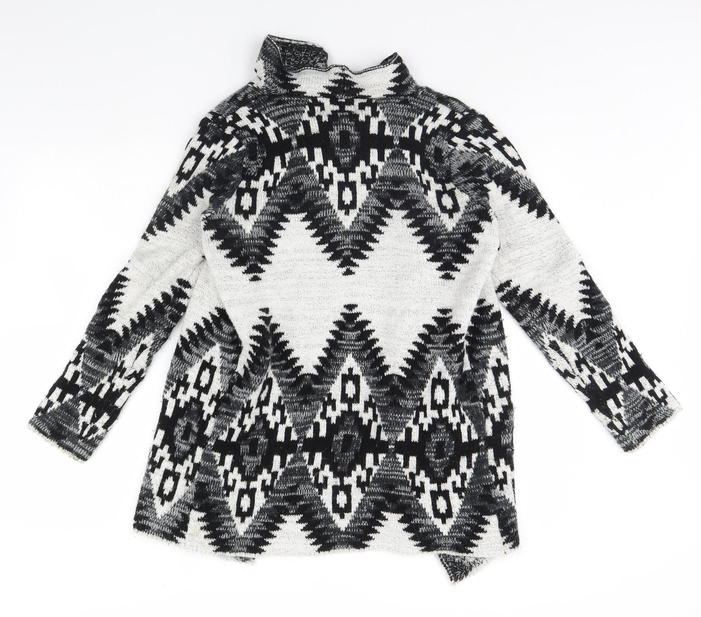 Papaya Womens Black Geometric  Jacket  Size S