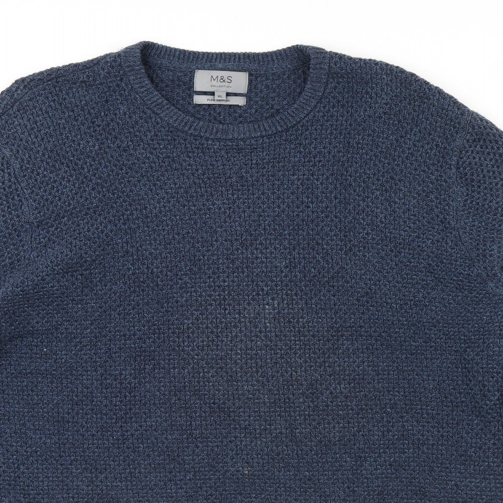 m&s Womens Blue   Pullover Jumper Size XL