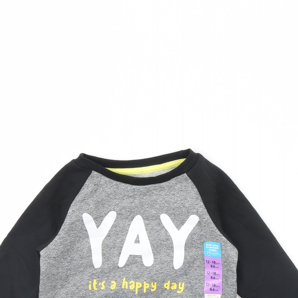 Primark Baby Grey   Pullover Jumper Size 12-18 Months