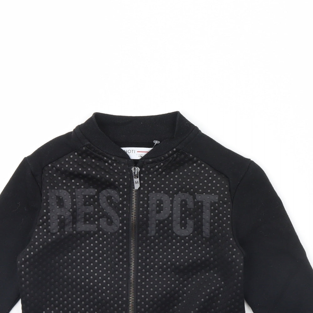 Minoti Girls Black   Jacket  Size 4 Years