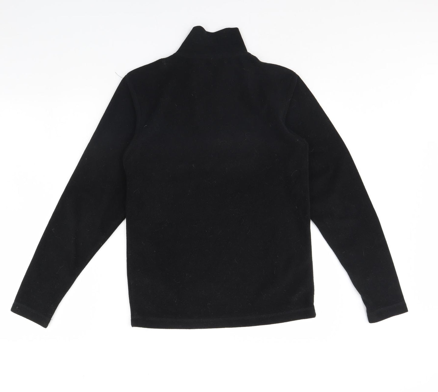 Campri Boys Black  Fleece Henley Jumper Size 13 Years