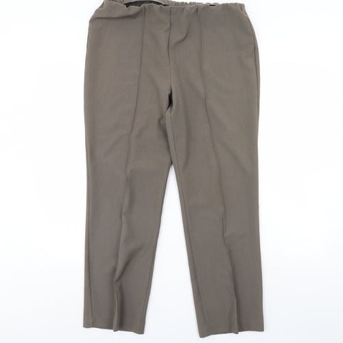 BM Womens Beige   Trousers  Size 14 L29 in