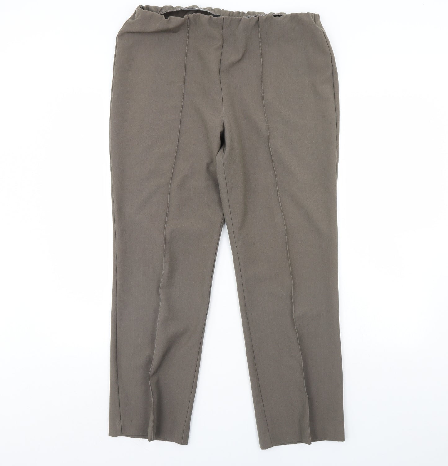 BM Womens Beige   Trousers  Size 14 L29 in