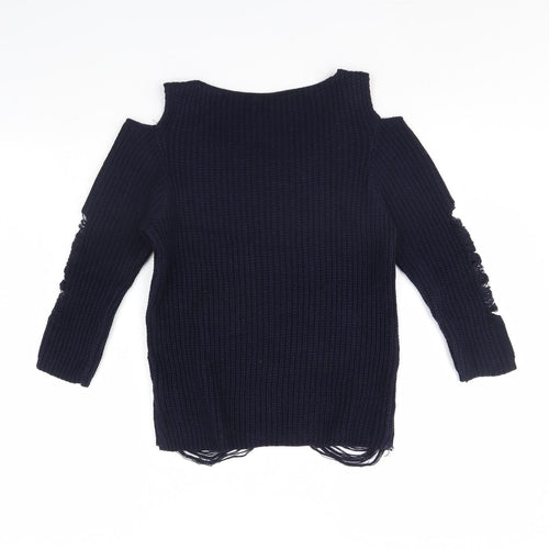 Select Womens Blue   Pullover Jumper Size 8