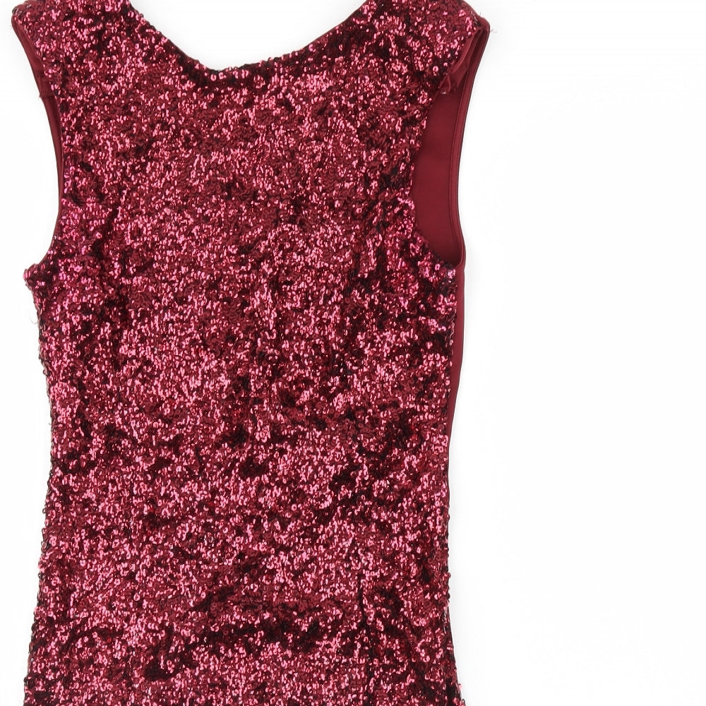 New Look Womens Red   Pencil Dress  Size 12