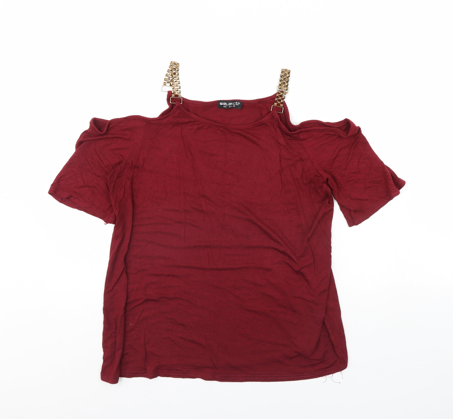 Select Womens Red   Basic Blouse Size 12