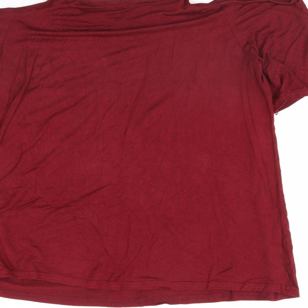 Select Womens Red   Basic Blouse Size 12