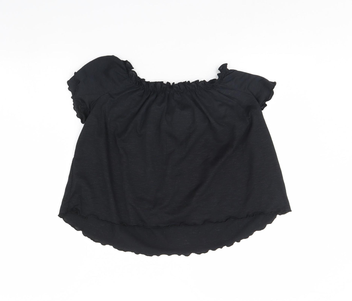 Primark Womens Black   Cropped Blouse Size 12