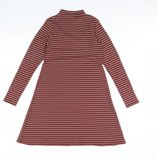 Boohoo Womens Multicoloured Striped  Shift  Size 10