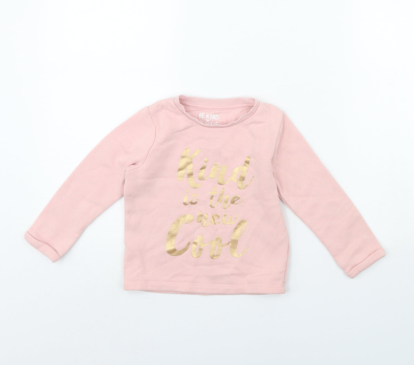 F&F Girls Pink   Pullover Jumper Size 3 Years