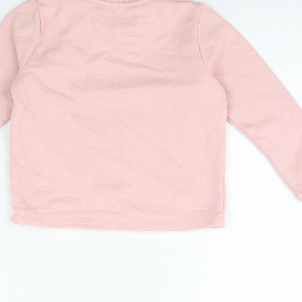 F&F Girls Pink   Pullover Jumper Size 3 Years